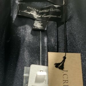 Black j crew pea coat never worn new with tags